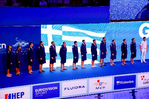 2024-01-12 European Waterpolo Championships 2024 Quarter-finals Men,Croatia,Greece