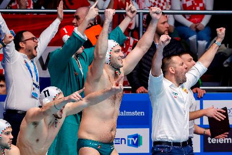 2024-01-14 European Waterpolo Championships 2024 Semi-Finals Men,Hungary,Croatia
