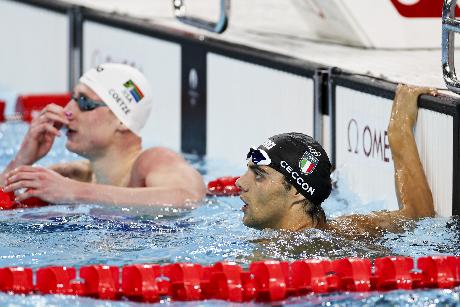 2024-07-29 Swimming ,Men's 100m Backstroke Final,Day 3