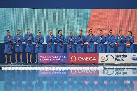2024-02-12 Water polo Woman Quarterfinal,Hungary,Netherlands