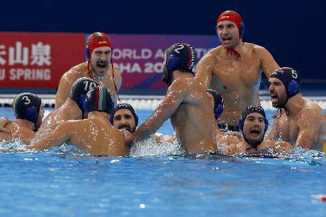 2024-02-13 Water polo Men Quarterfinal,Greece,Italy